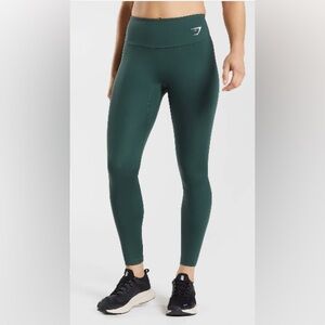Gymshark Training Leggings - Obsidian Green - size M
